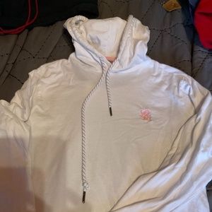 White tshirt material hoodie